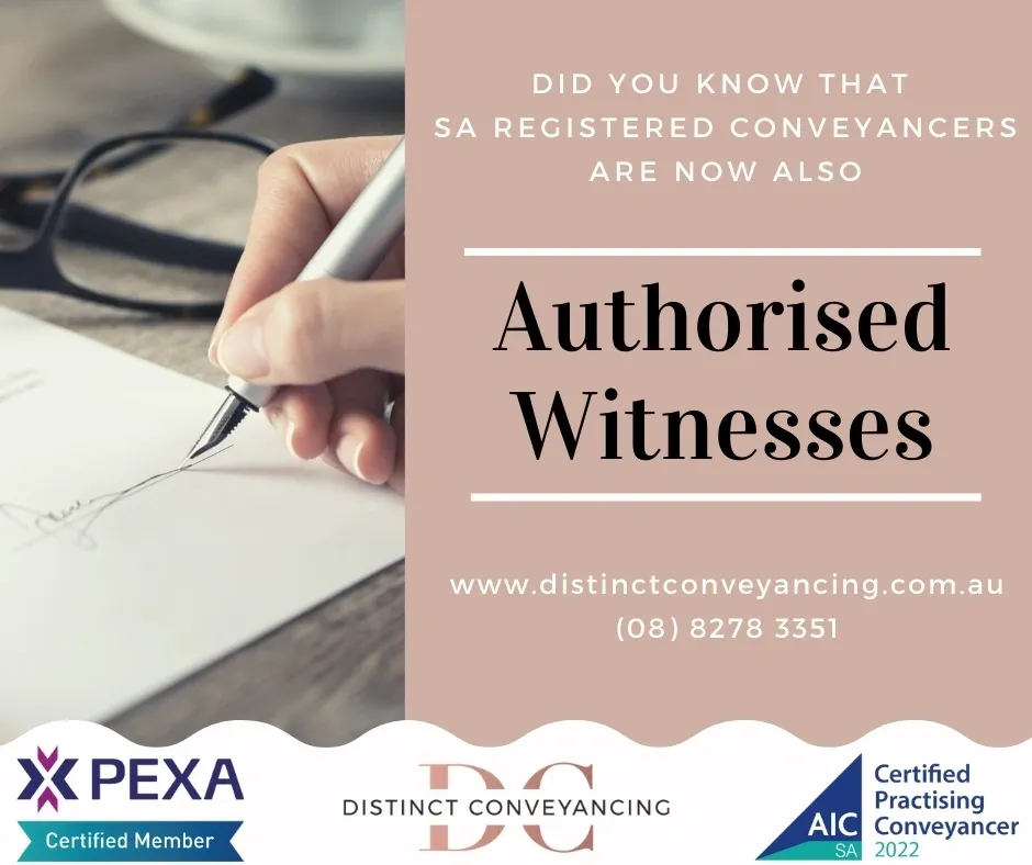 Conveyancers are now Authorised Witnesses